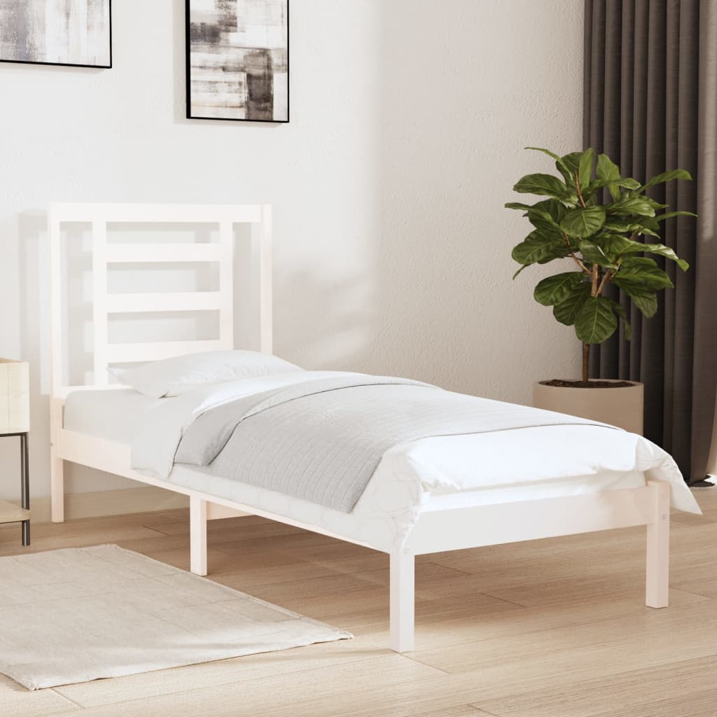 Sengeramme hvit heltre 75x190 cm Small Single