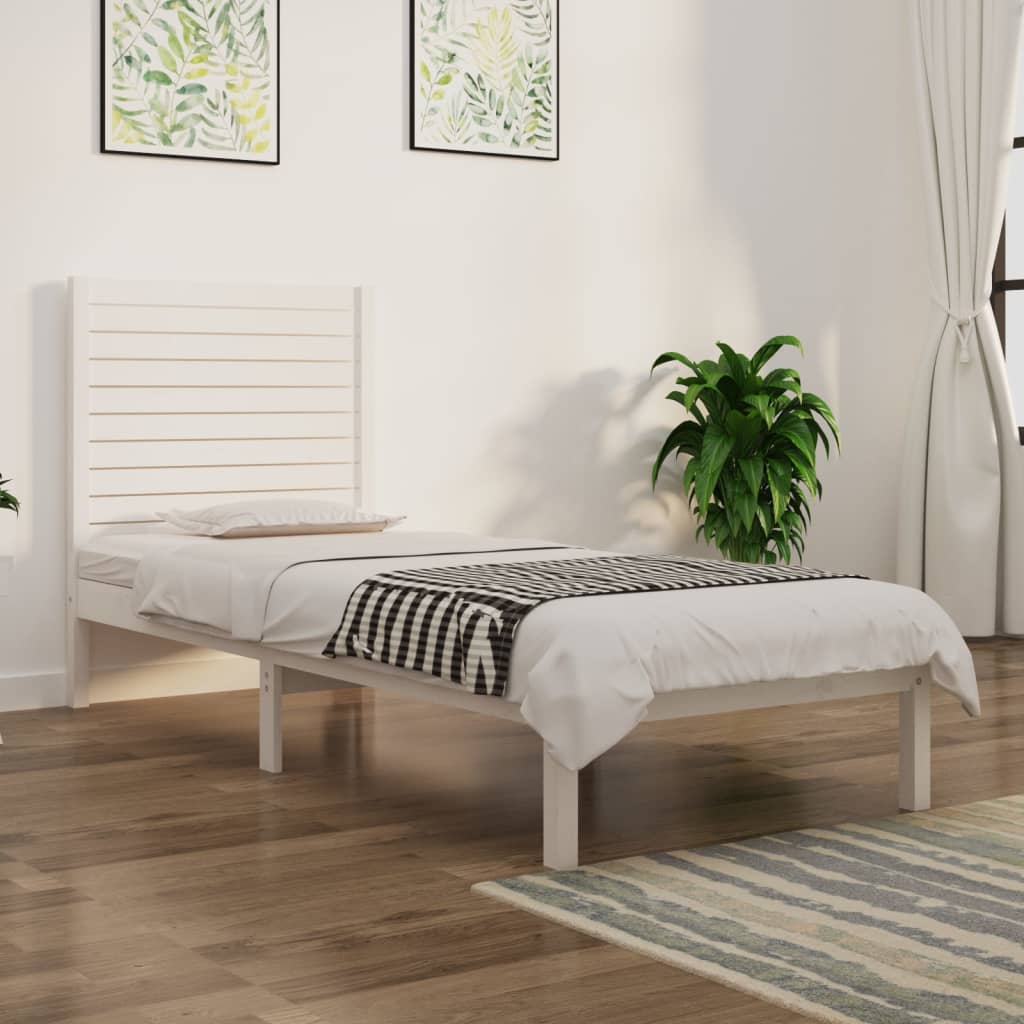 Sengeramme hvit heltre 75x190 cm Small Single