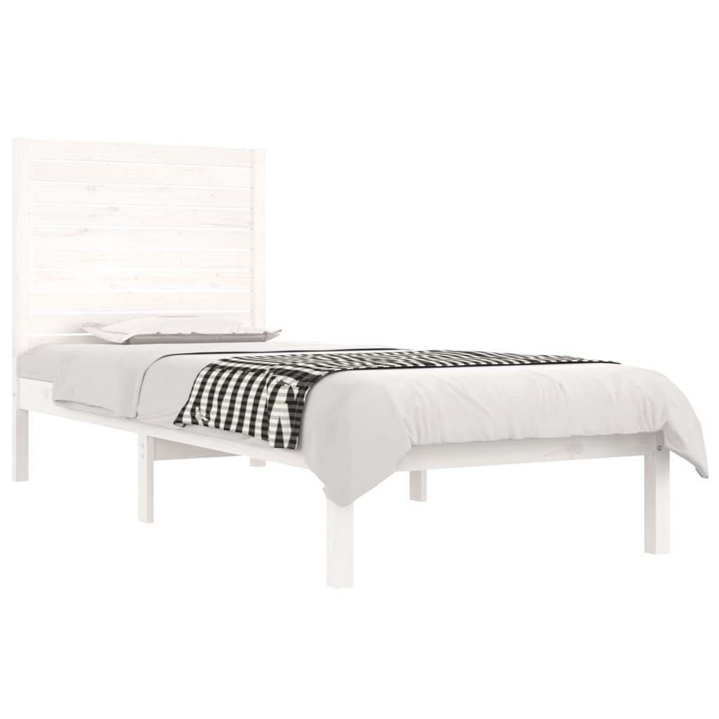 Sengeramme hvit heltre 90x190 cm Single