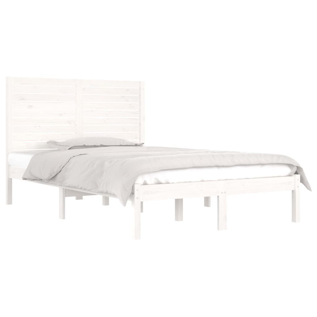Sengeramme hvit heltre 135x190 cm Double