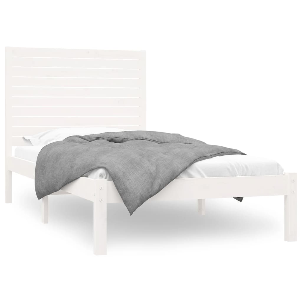 Sengeramme hvit heltre 90x200 cm