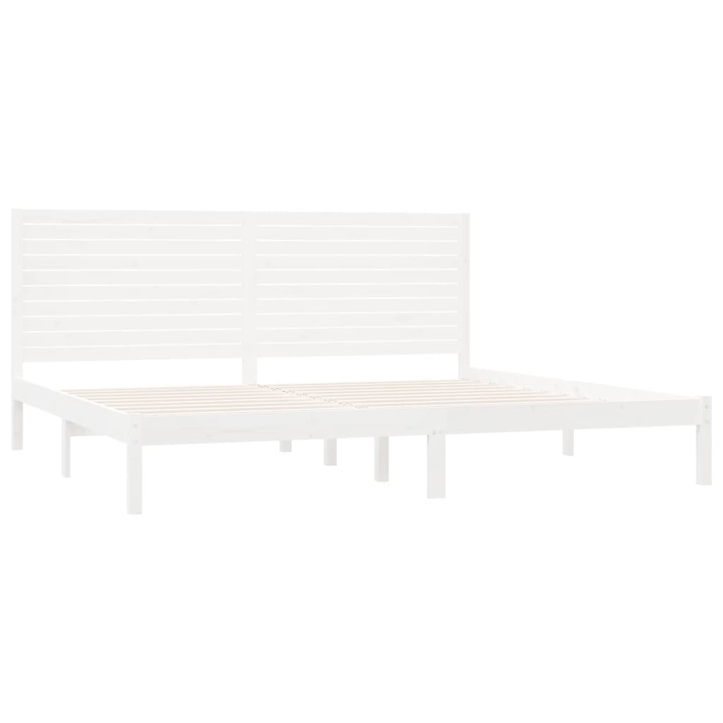 Sengeramme hvit heltre200x200 cm