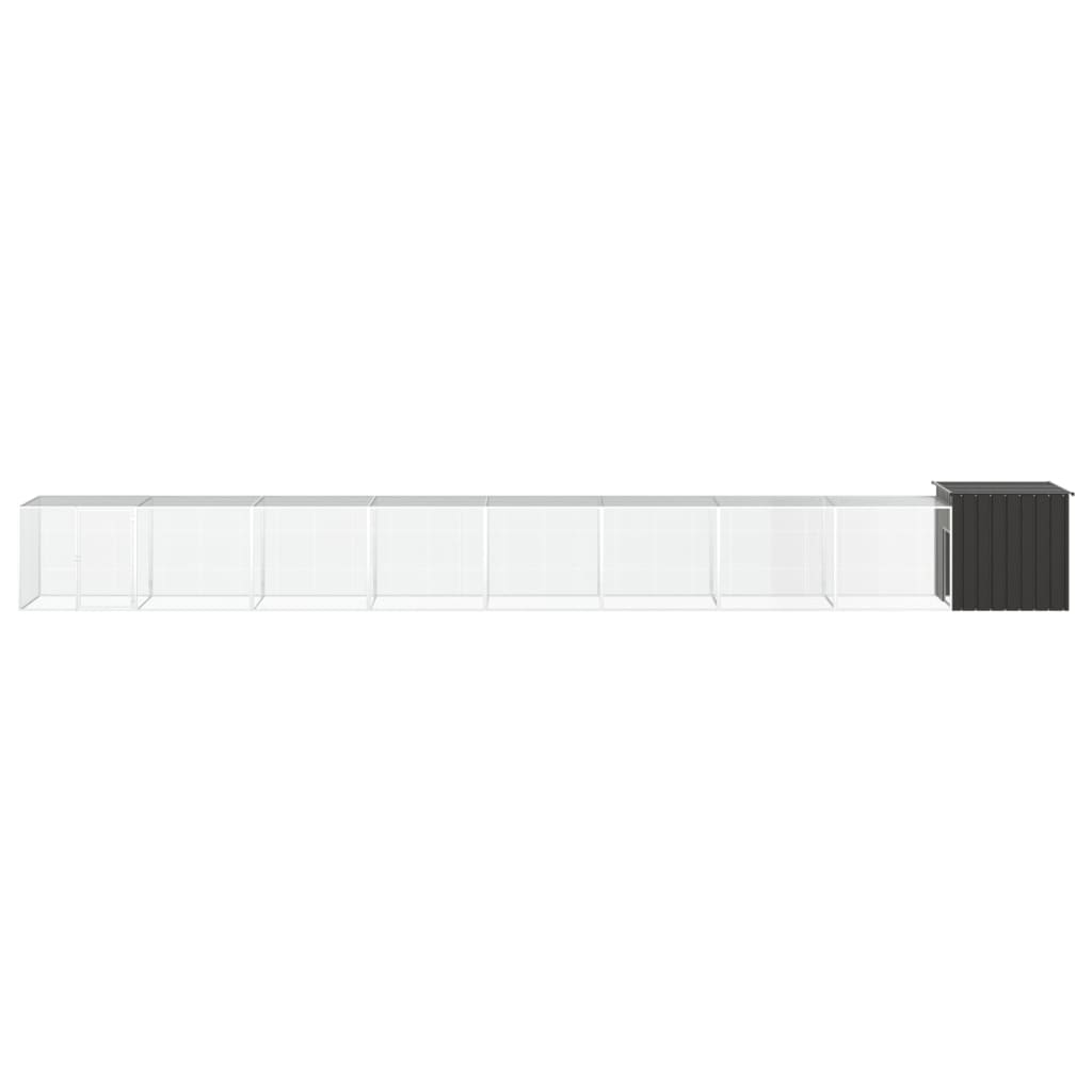 Kyllingbur antrasitt 900x91x100 cm galvanisert stål