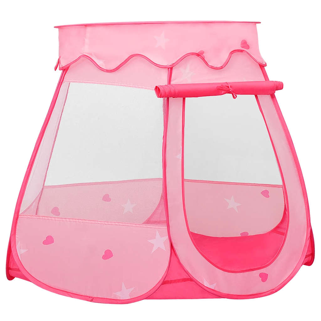 Leketelt med 250 baller rosa 102x102x82 cm