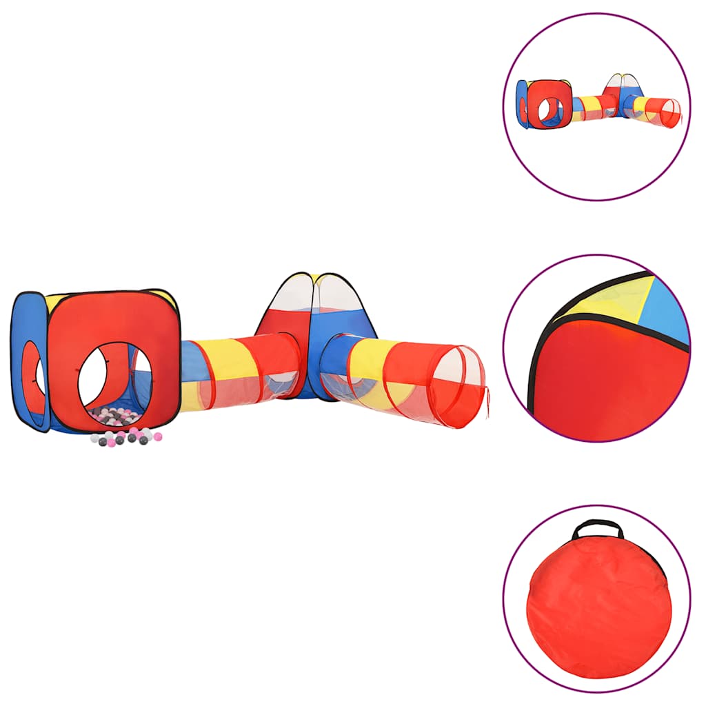 Leketelt for barn med 250 baller flerfarget 190x264x90 cm