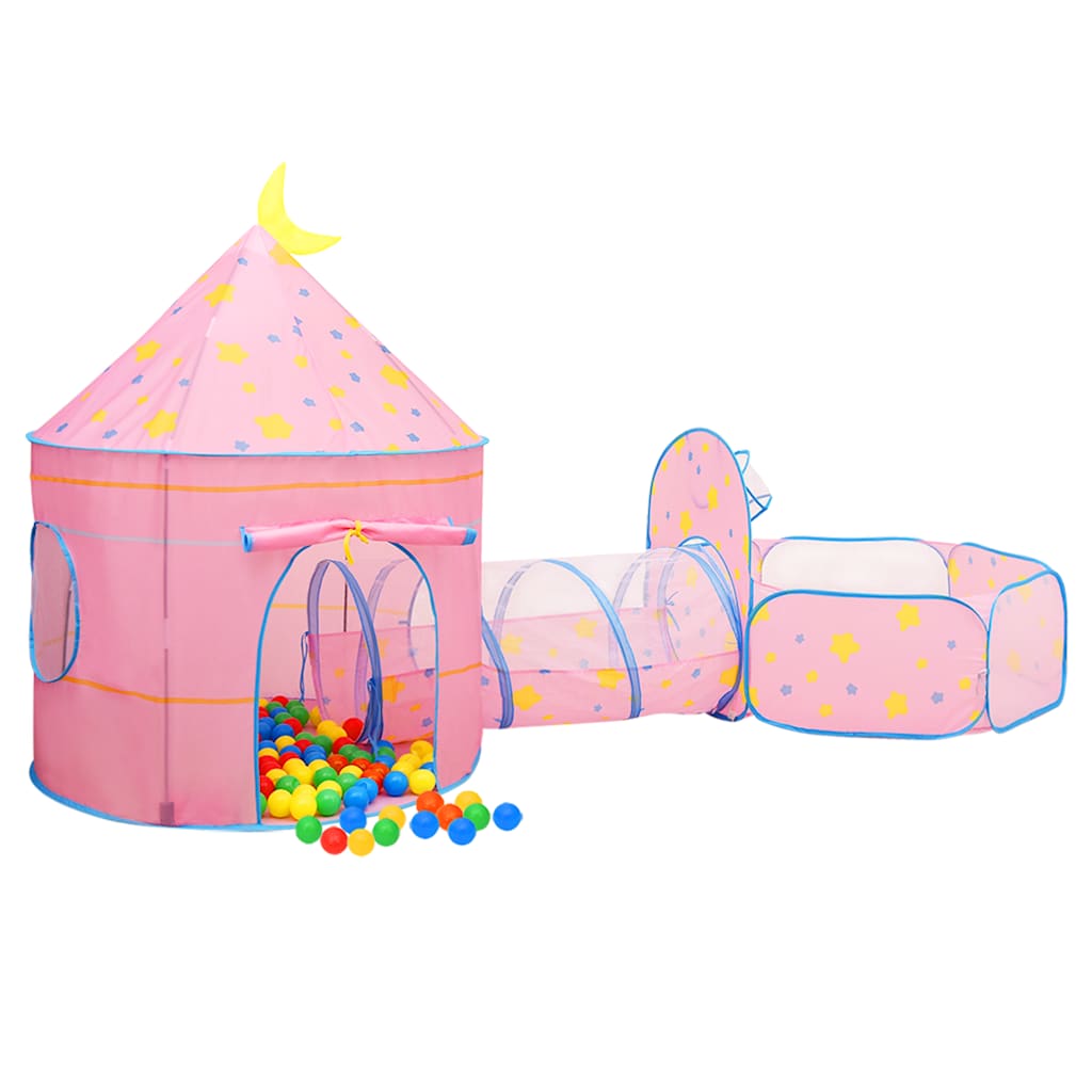 Leketelt med 250 baller rosa 301x120x128 cm