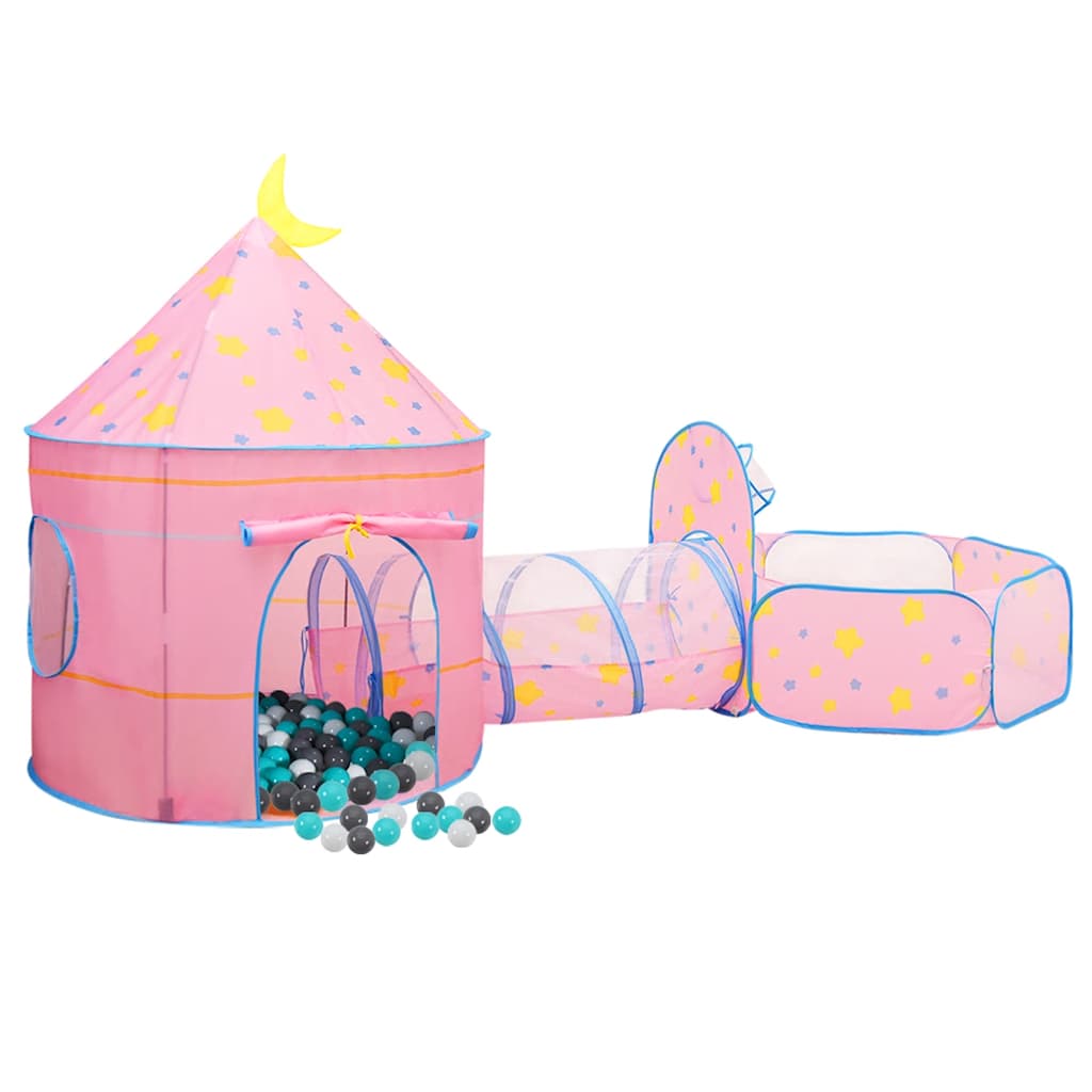 Leketelt med 250 baller rosa 301x120x128 cm