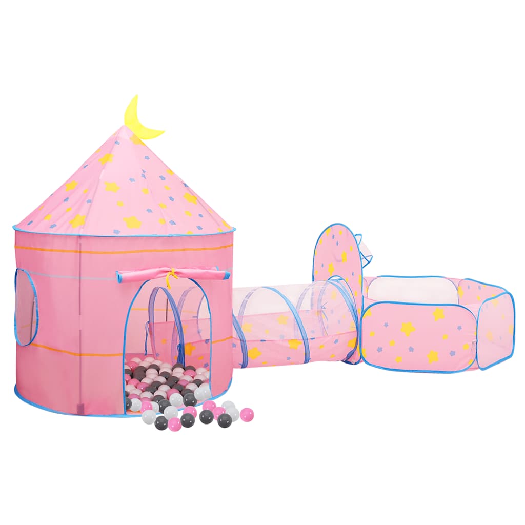 Leketelt med 250 baller rosa 301x120x128 cm