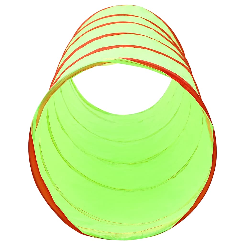 Leketunnel for barn med 250 baller grønn 175 cm polyester
