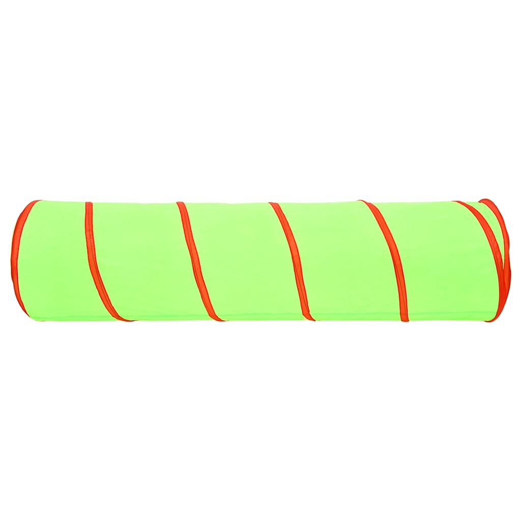 Leketunnel for barn med 250 baller grønn 175 cm polyester