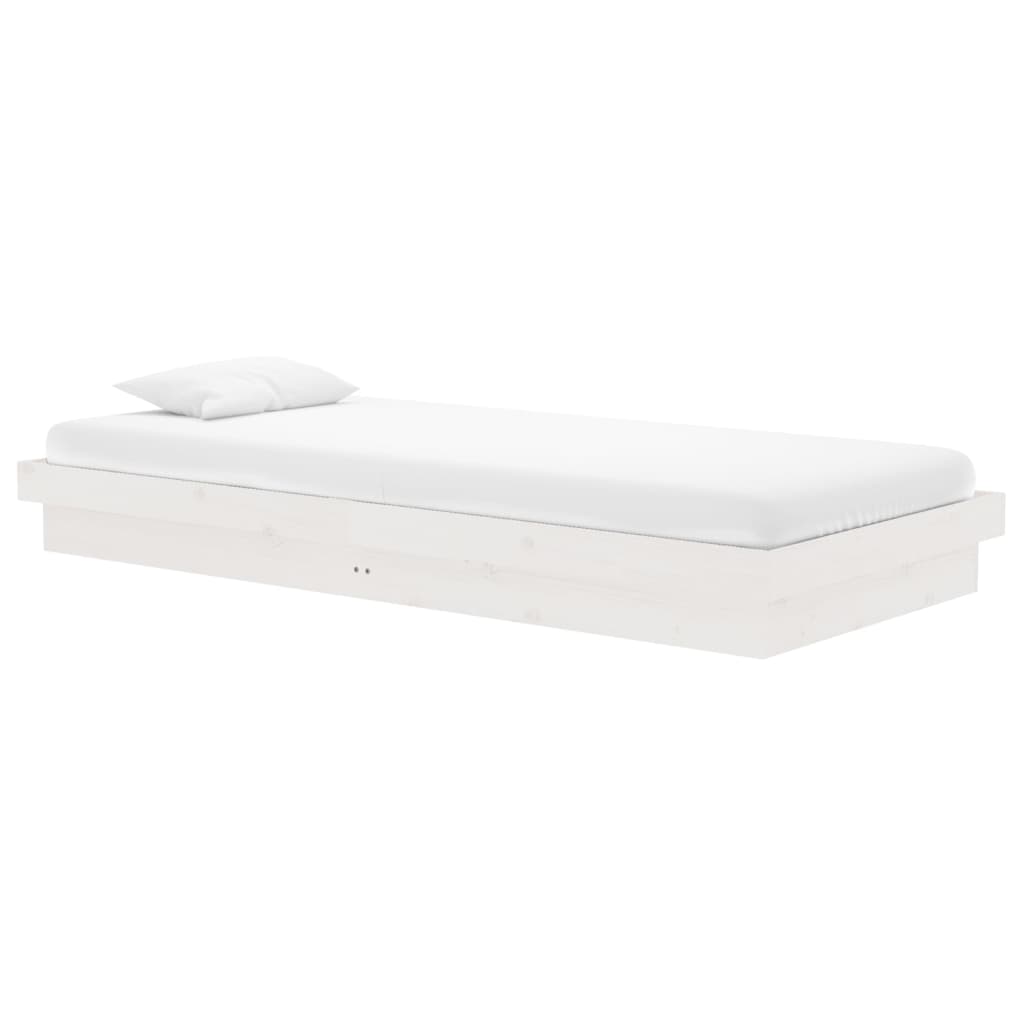 Sengeramme hvit heltre 90x200 cm