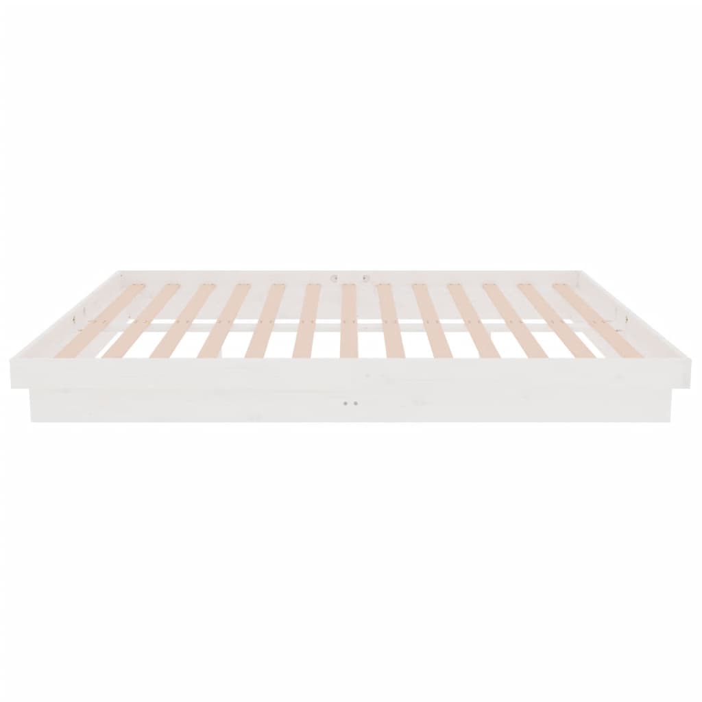 Sengeramme hvit heltre 140x200 cm