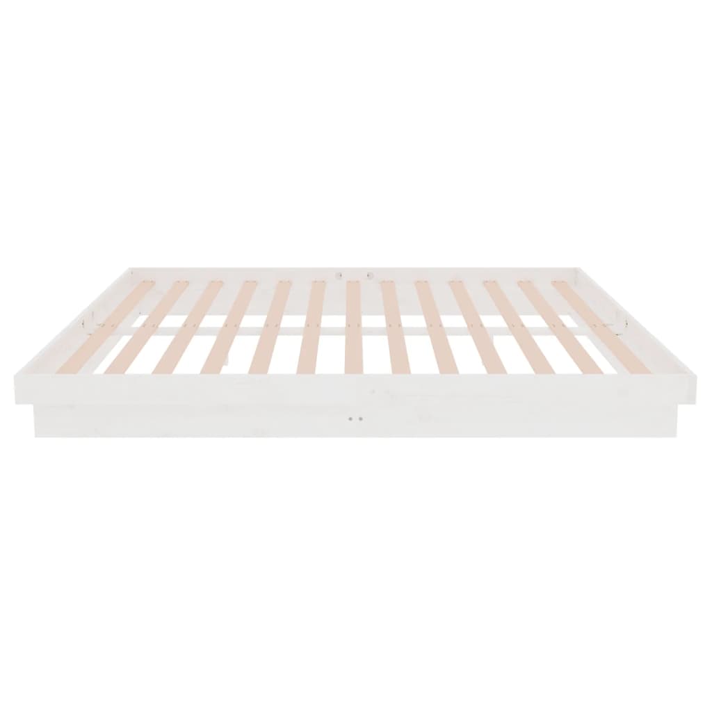 Sengeramme hvit heltre 160x200 cm