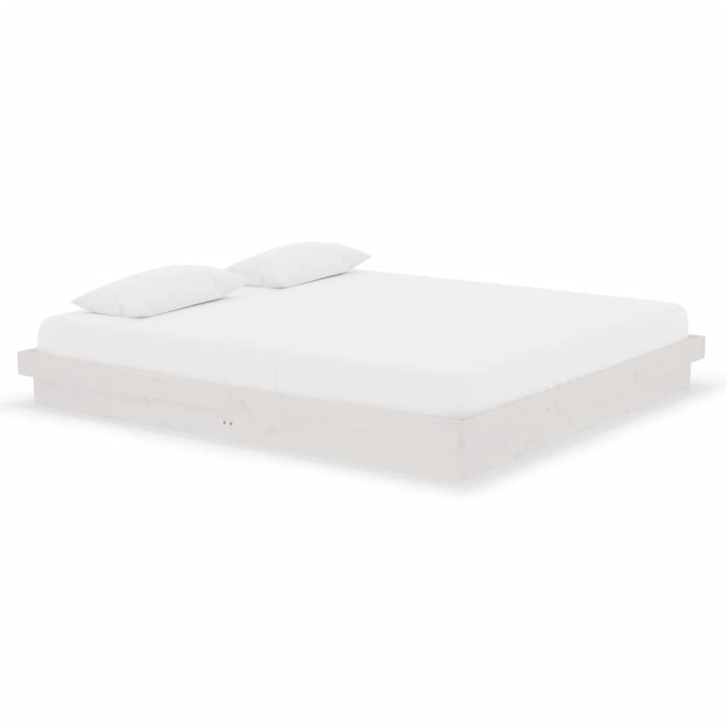 Sengeramme hvit heltre 180x200 cm Super King