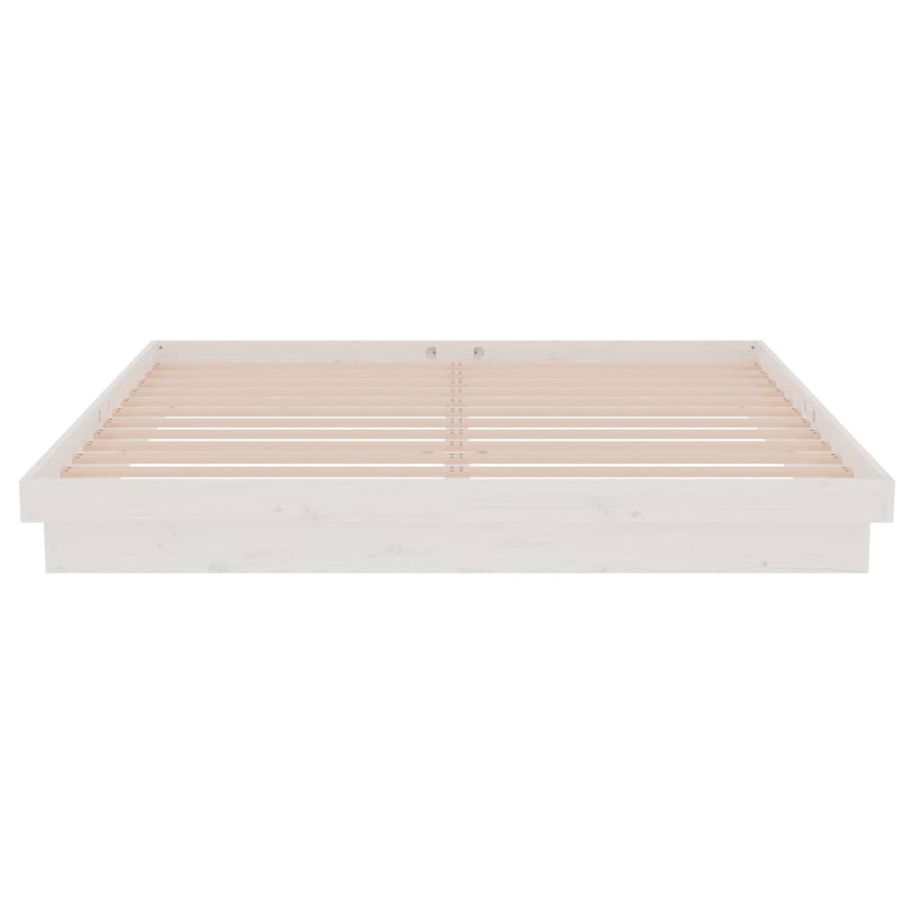 Sengeramme hvit heltre 180x200 cm Super King