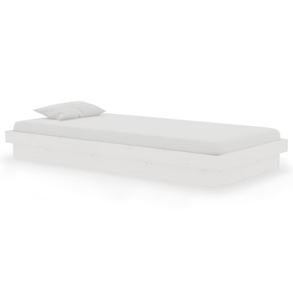 Sengeramme hvit heltre 90x190 cm Single