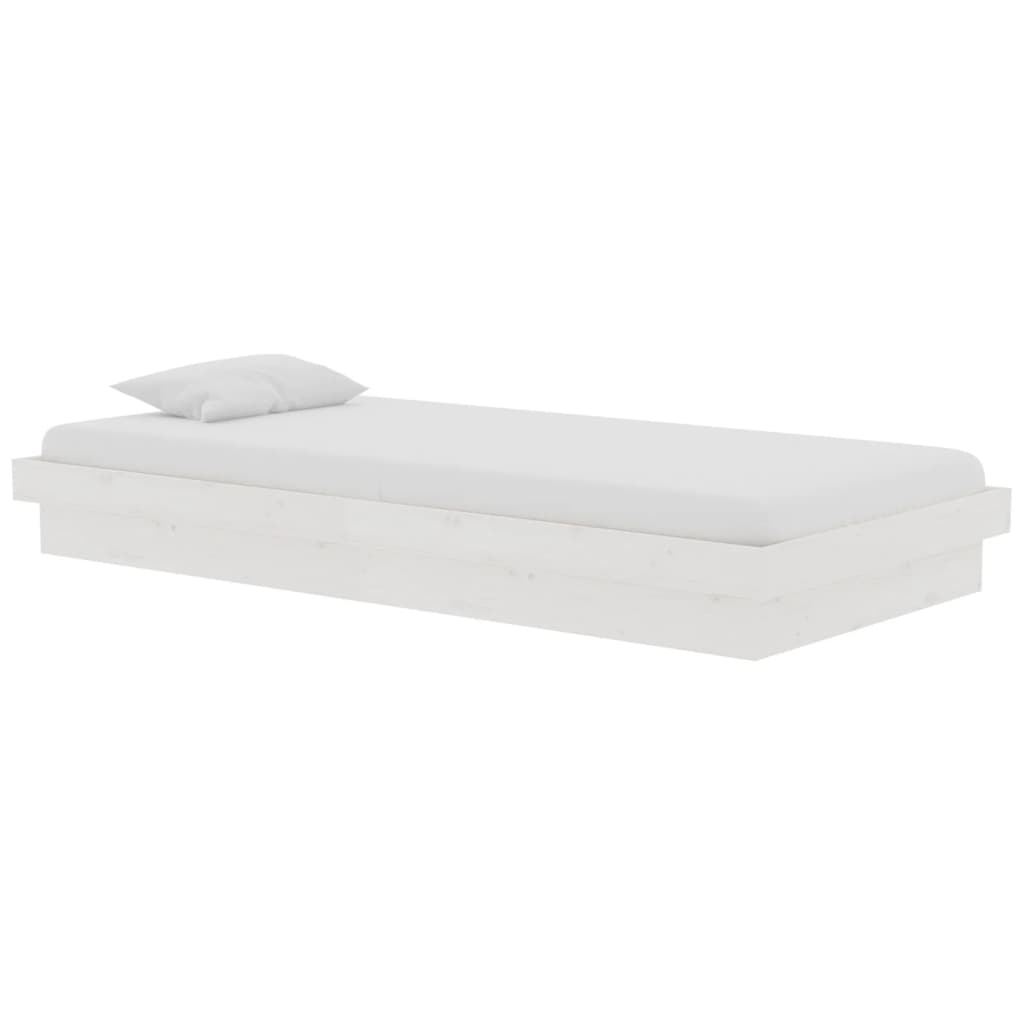 Sengeramme hvit heltre 90x190 cm Single