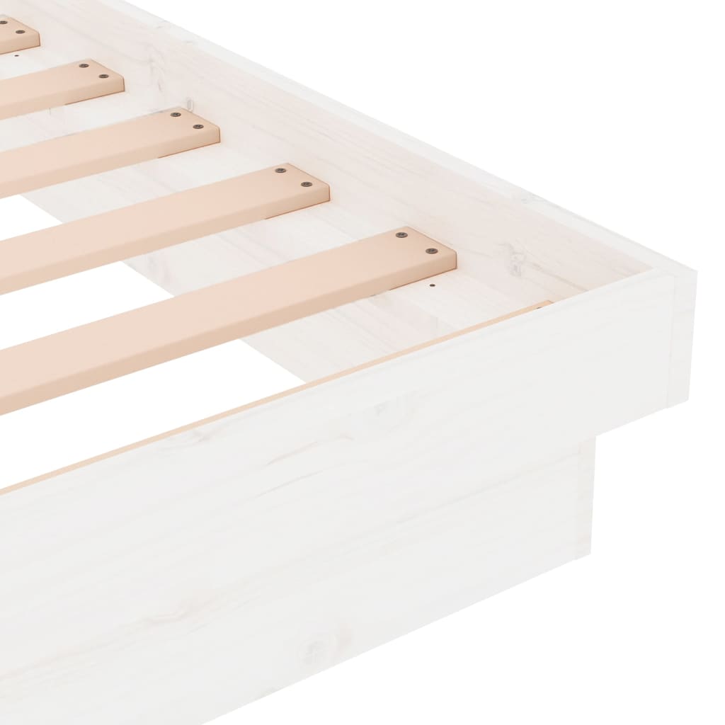 Sengeramme hvit heltre 90x190 cm Single
