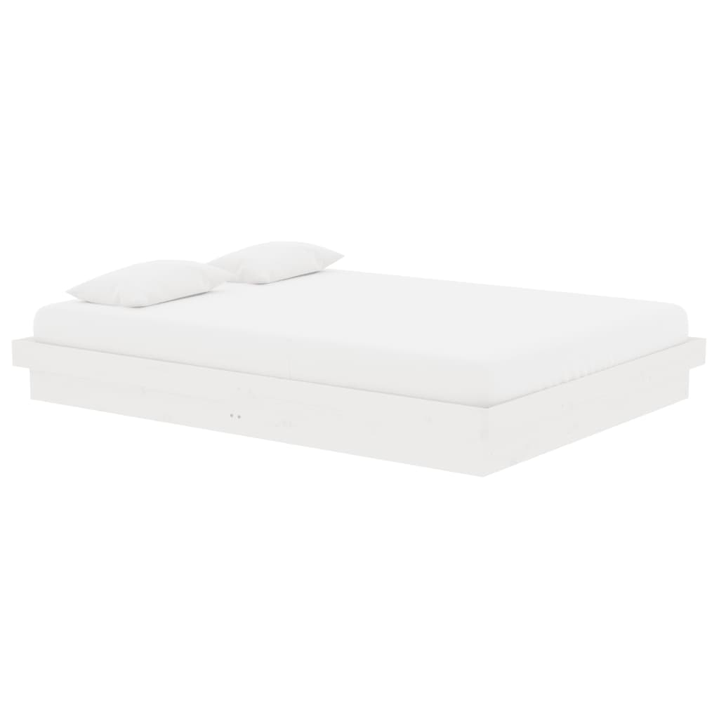 Sengeramme hvit heltre 140x190 cm