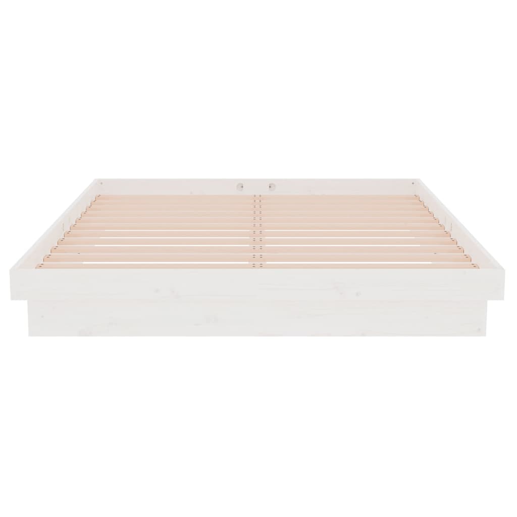 Sengeramme hvit heltre 140x190 cm