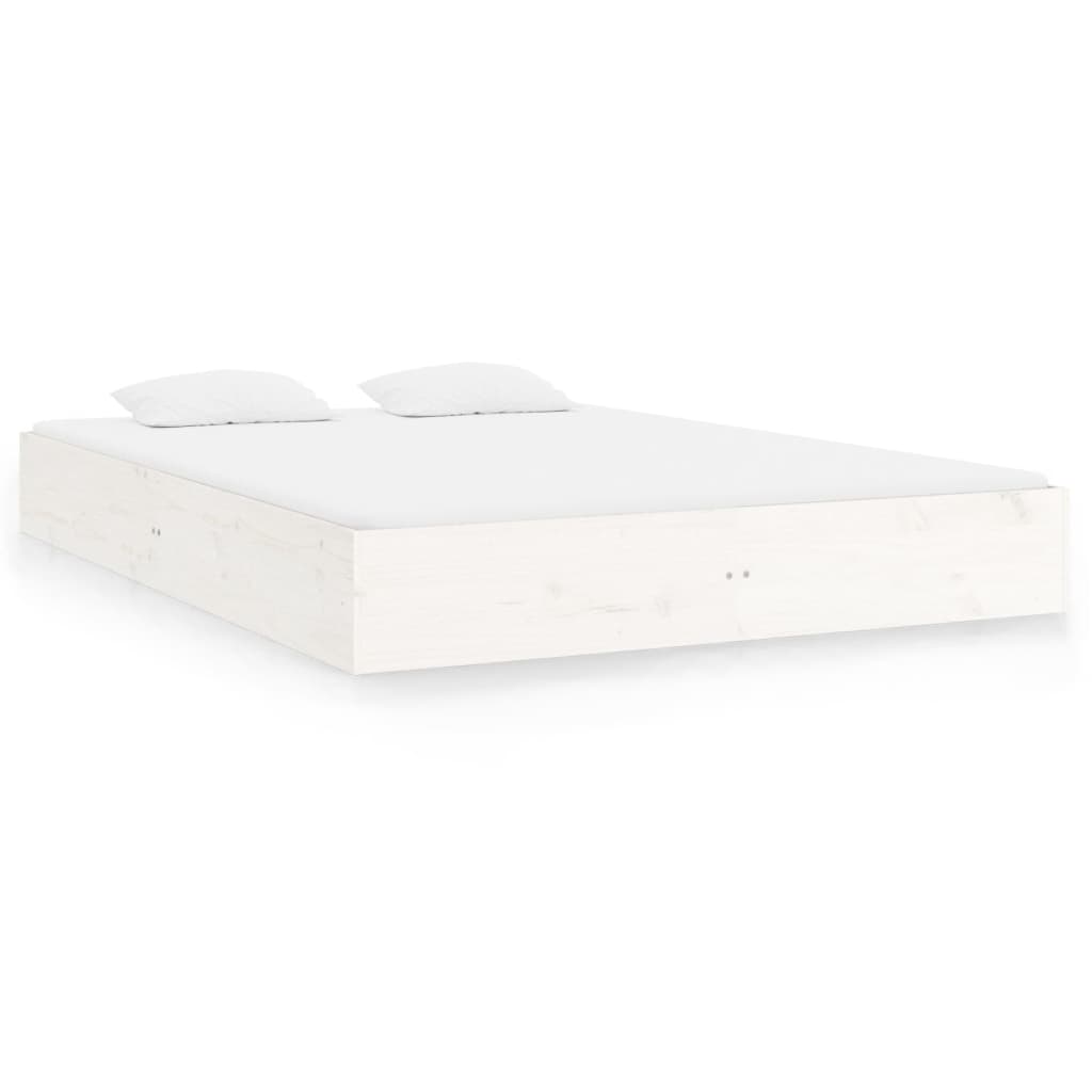Sengeramme hvit heltre 140x200 cm