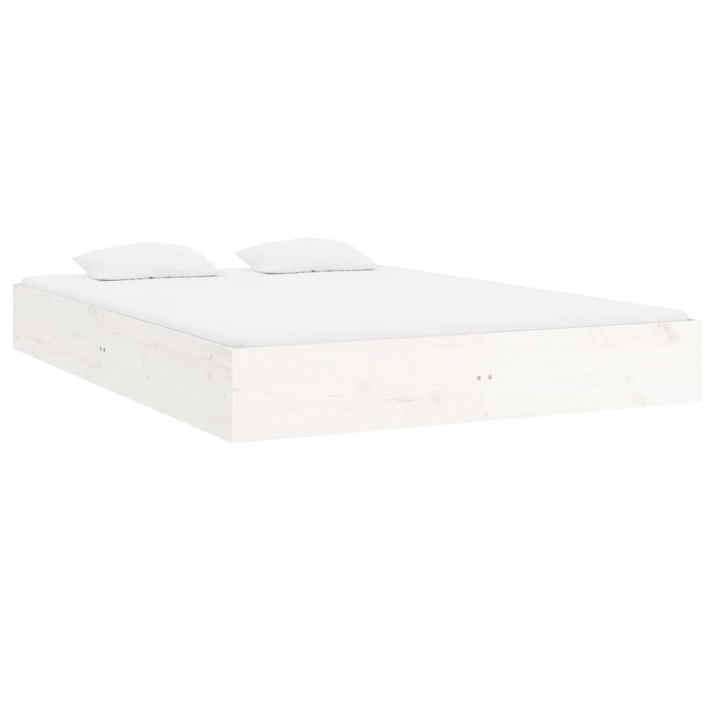 Sengeramme hvit heltre 140x200 cm
