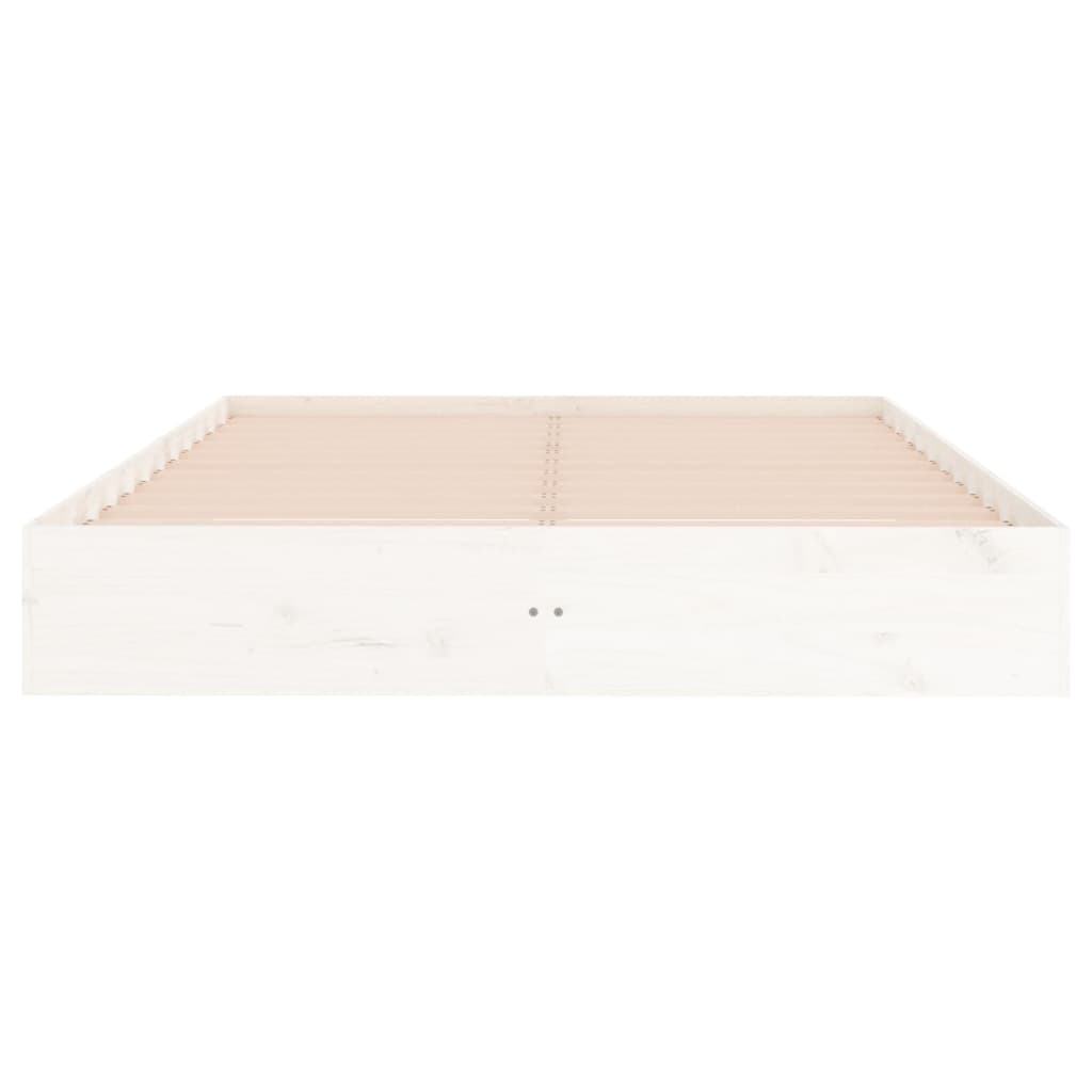 Sengeramme hvit heltre 140x200 cm
