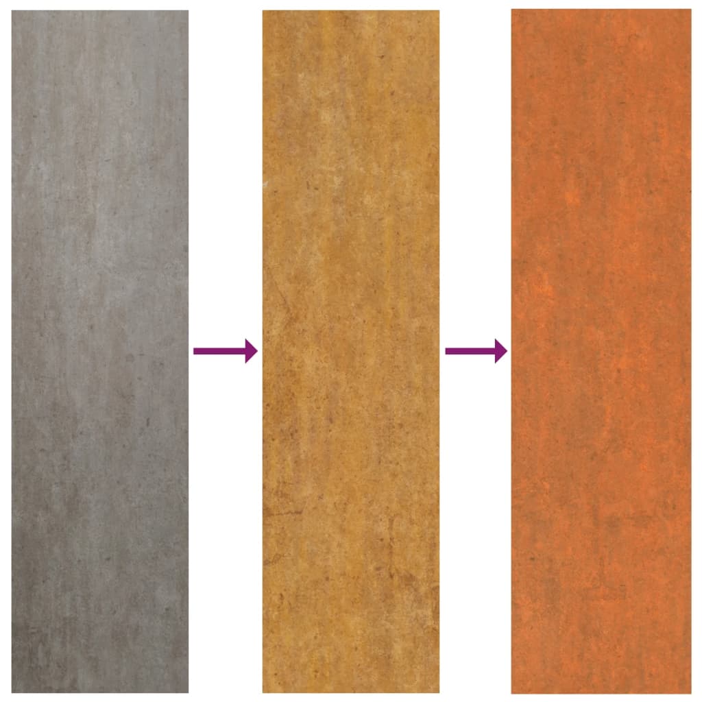 Høybed rust 160x40x77 cm cortenstål