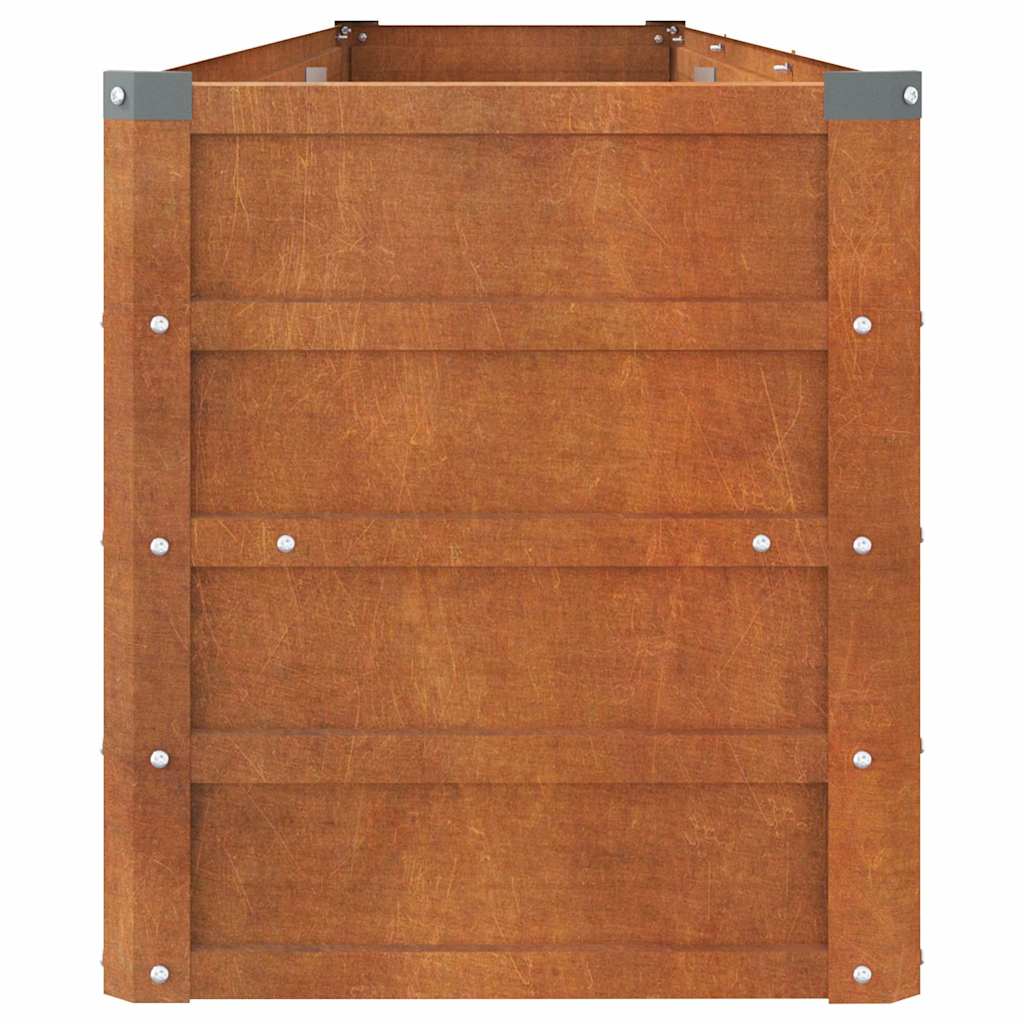Høybed rust 240x40x45 cm cortenstål