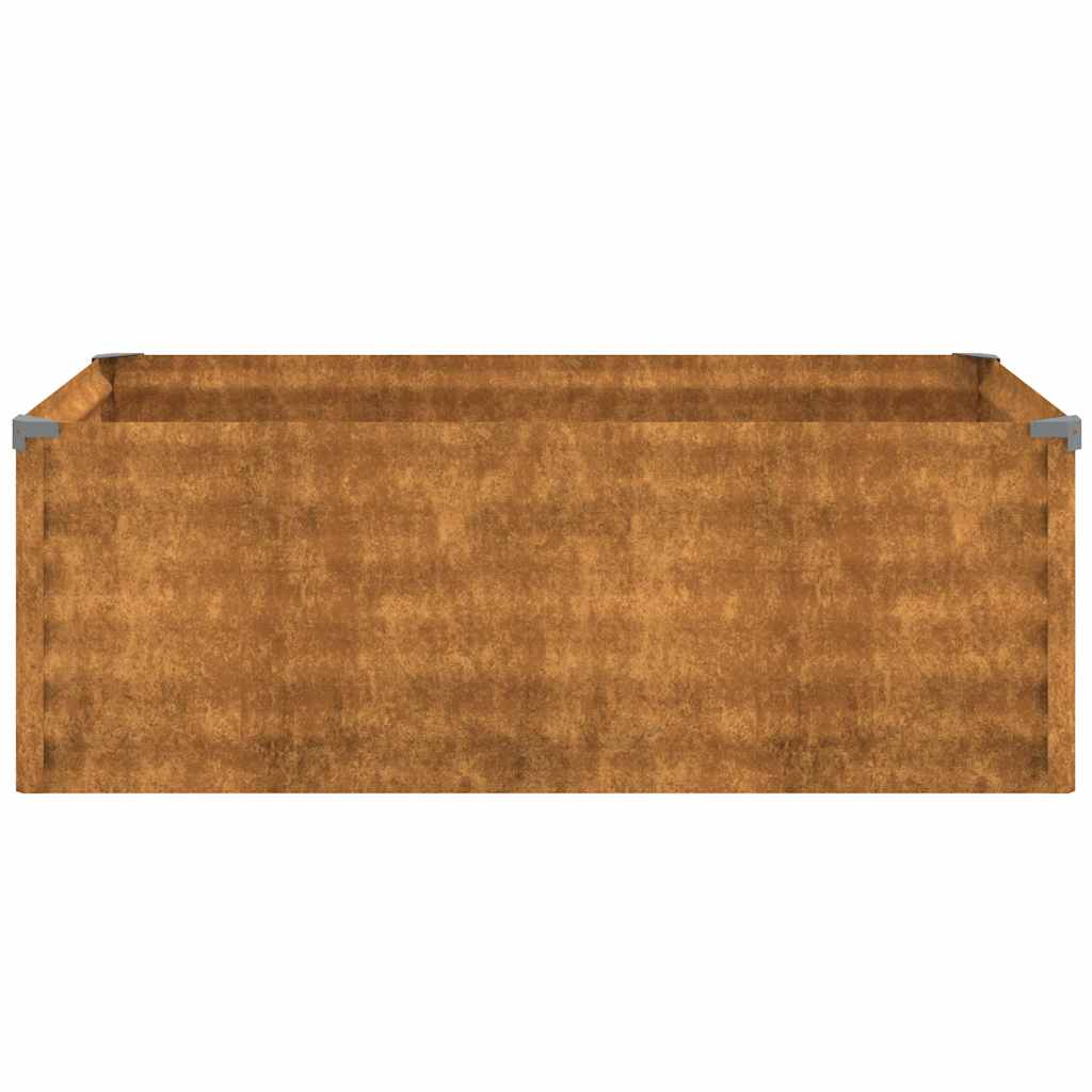 Høybed til hage 100x50x36 cm cortenstål