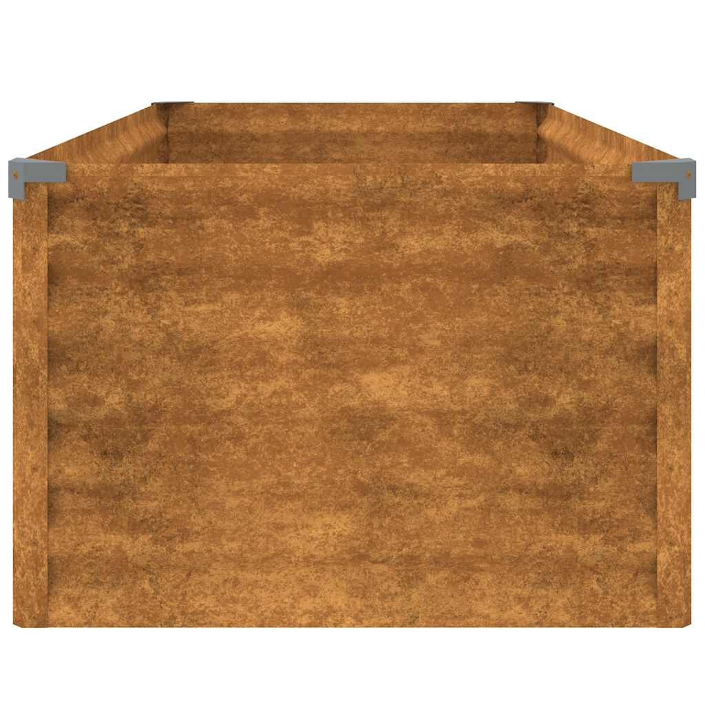 Høybed til hage 100x50x36 cm cortenstål