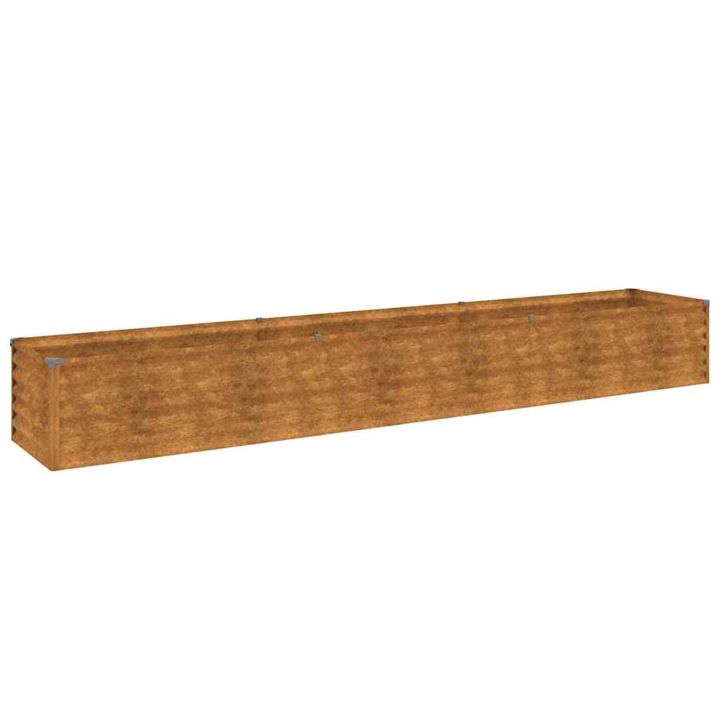 Høybed til hage 291x50x36 cm cortenstål