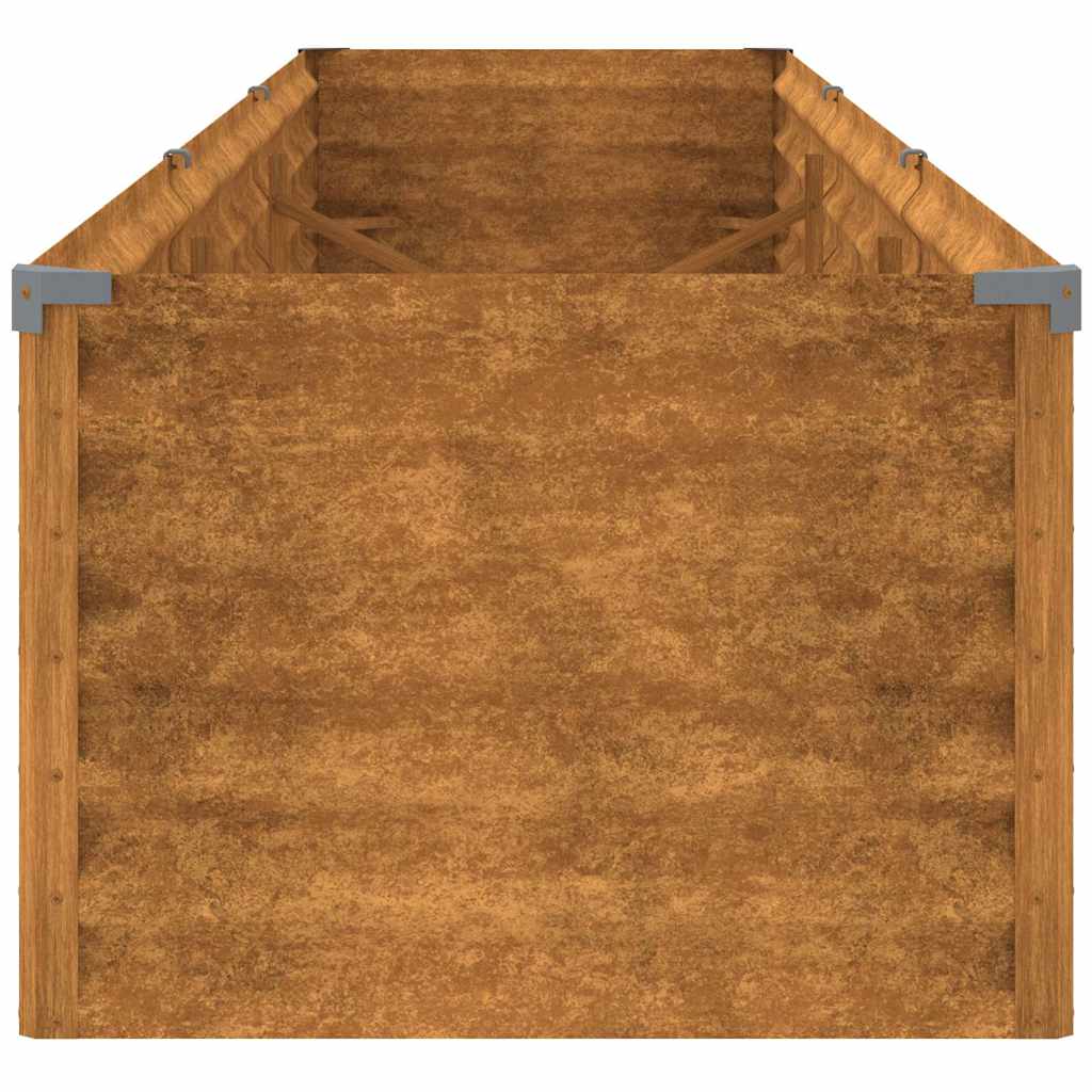 Høybed til hage 291x50x36 cm cortenstål