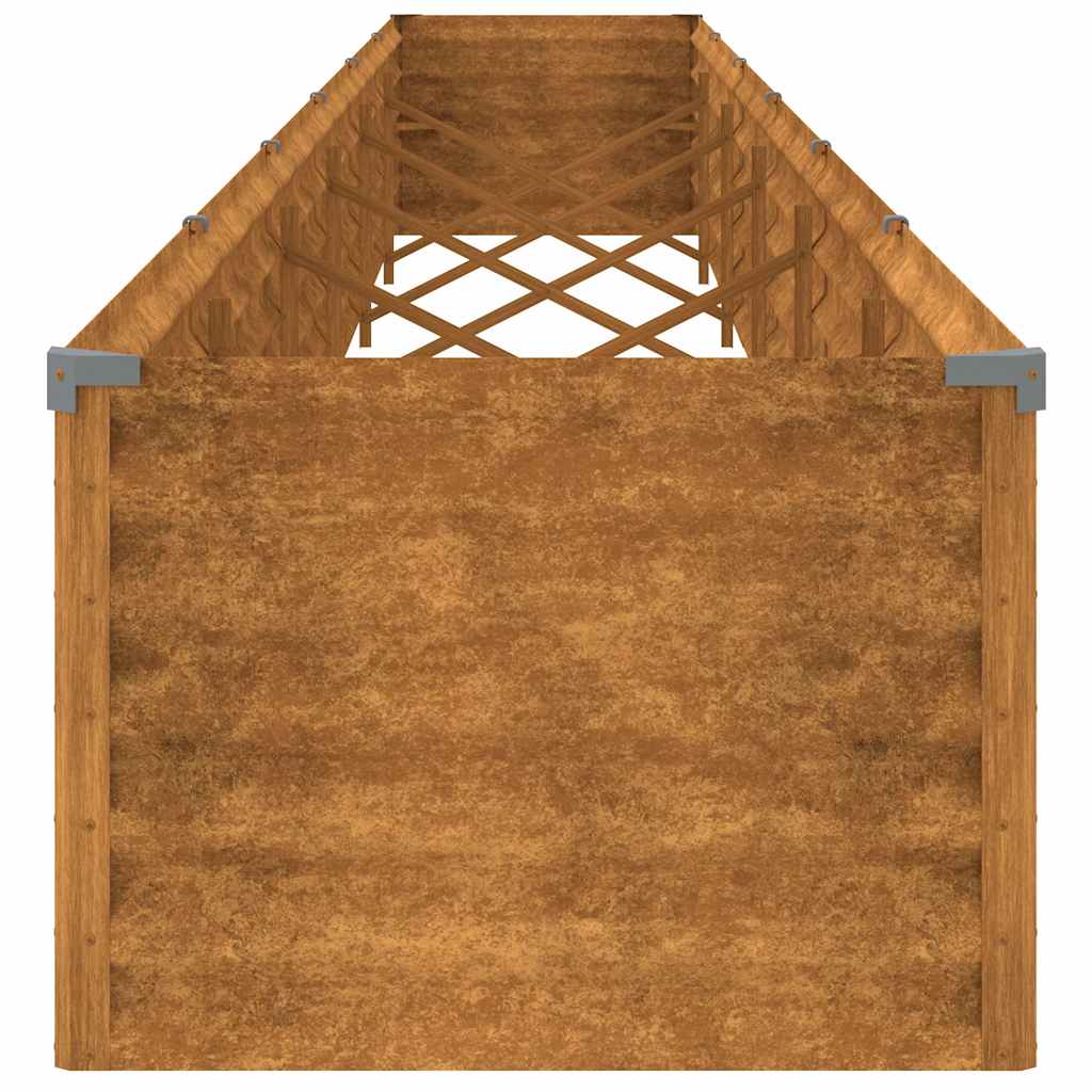 Høybed til hage 580x50x36 cm cortenstål