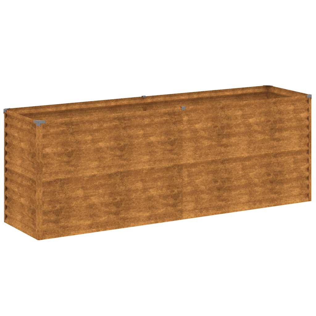 Høybed til hage 196x50x69 cm cortenstål