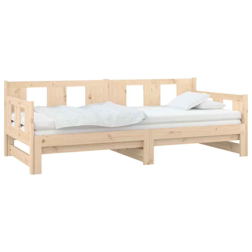 Uttrekkbar dagseng heltre furu 2x(90x190) cm