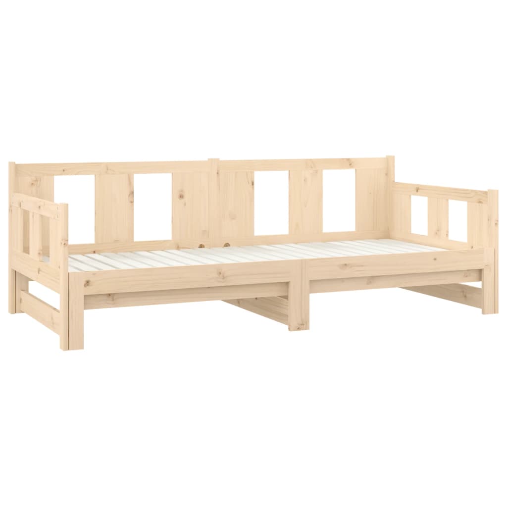 Uttrekkbar dagseng heltre furu 2x(90x190) cm