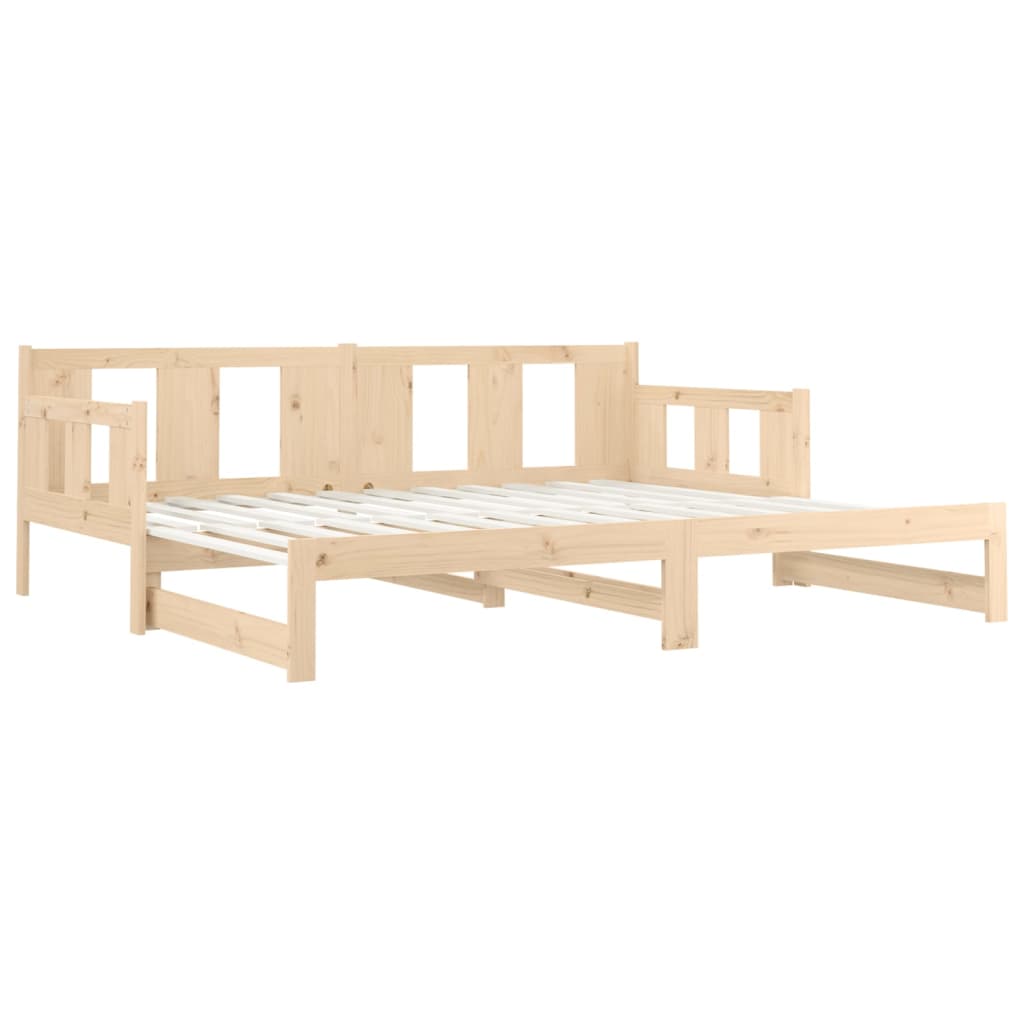 Uttrekkbar dagseng heltre furu 2x(90x190) cm