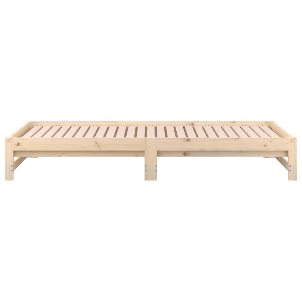 Uttrekkbar dagseng 2x(90x200) cm heltre furu