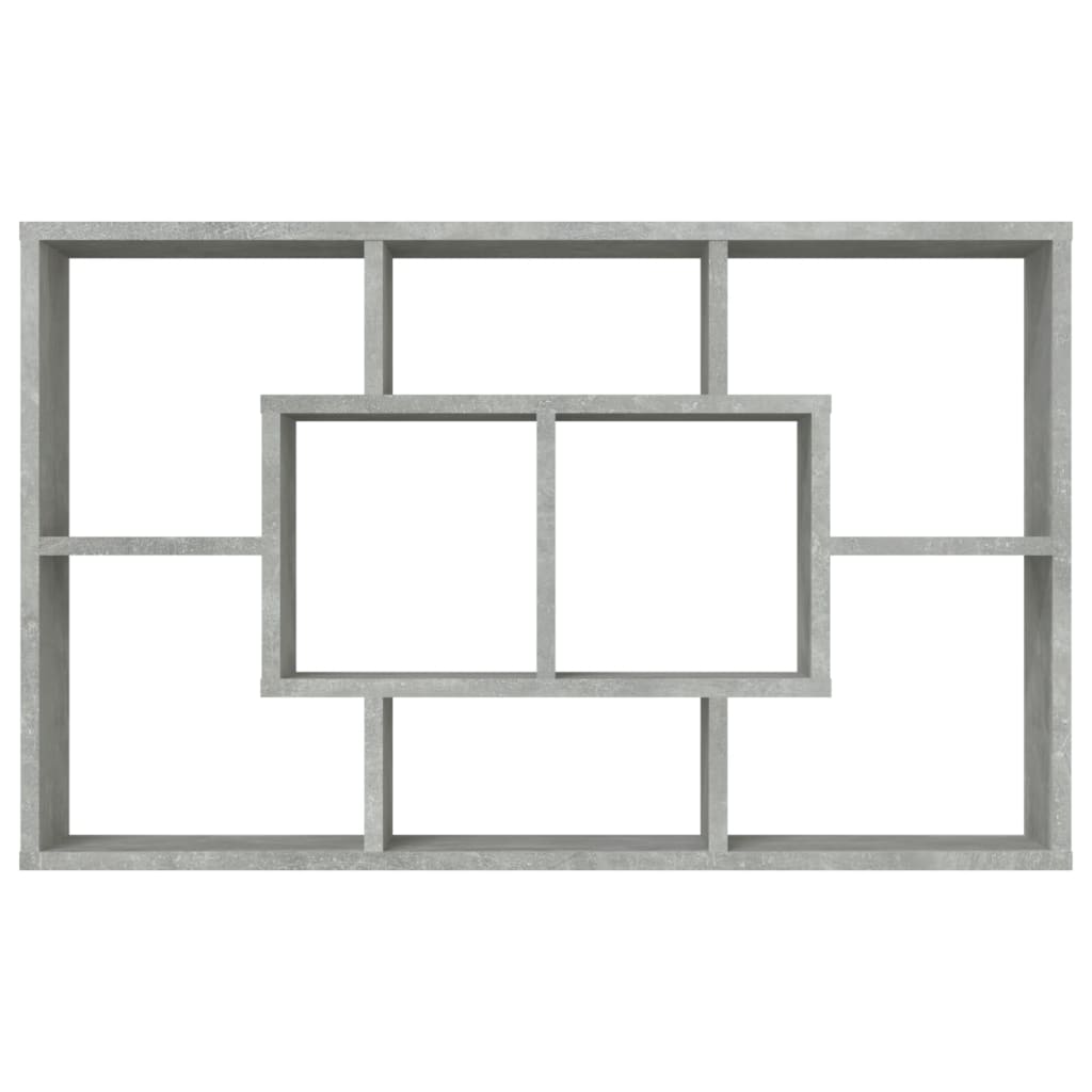 Vegghylle betonggrå 85x16x52,5 cm konstruert tre vidaXL