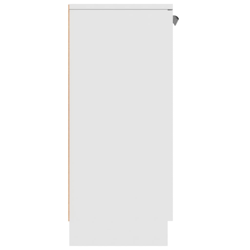 Skjenk hvit 60x30x70 cm konstruert tre