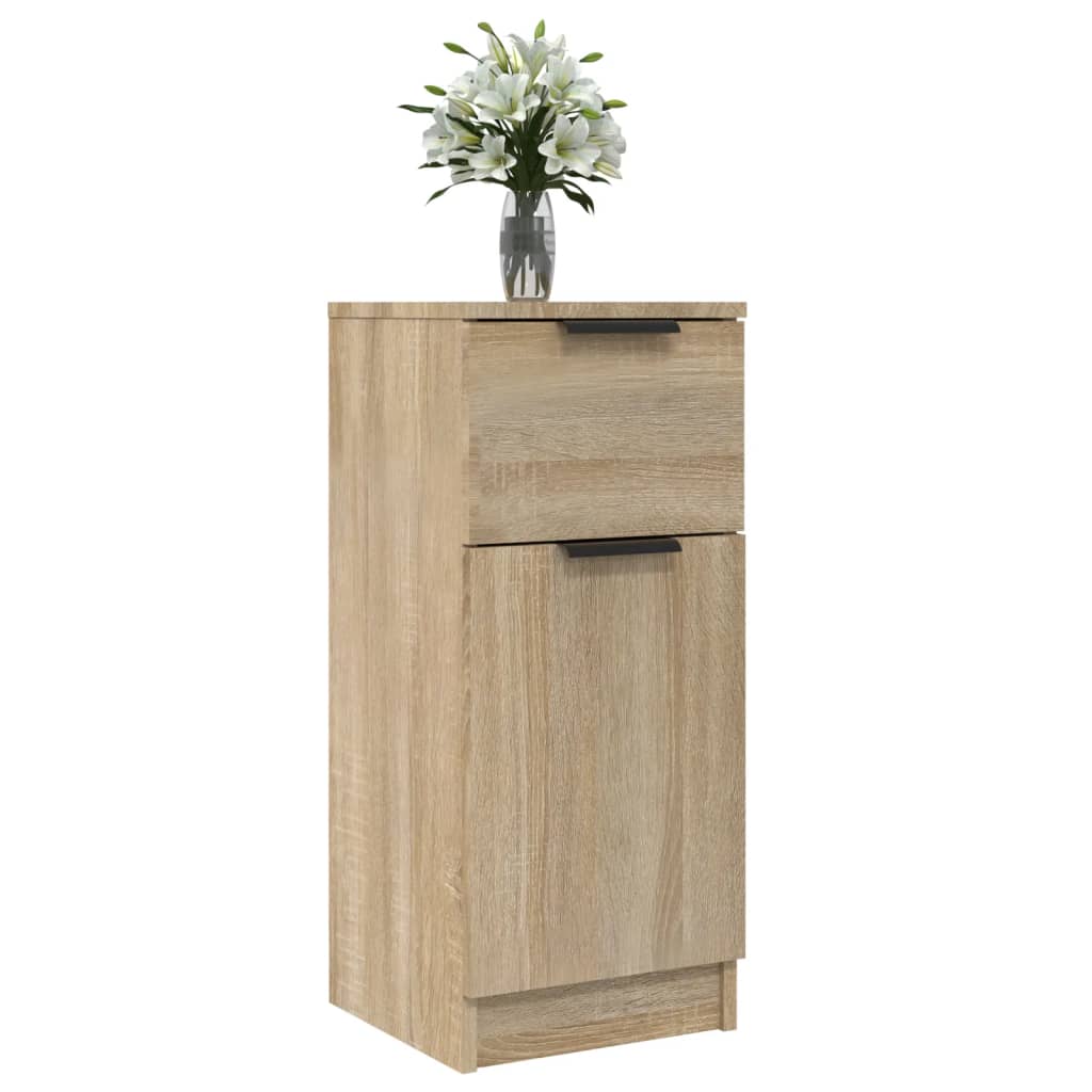 Skjenker 2 stk sonoma eik 30x30x70 cm konstruert tre