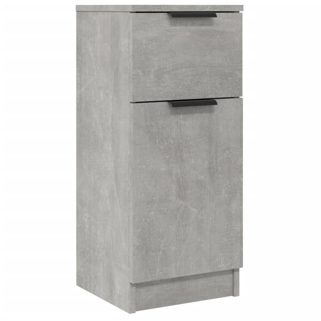 Skjenk betonggrå 30x30x70 cm konstruert tre