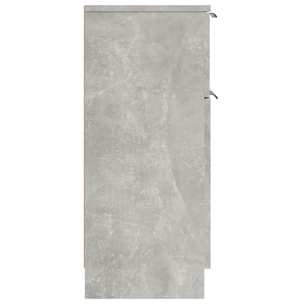 Skjenk betonggrå 30x30x70 cm konstruert tre