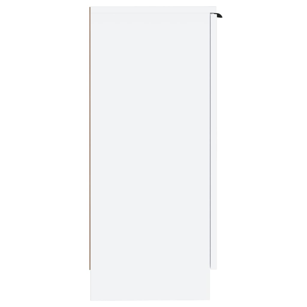 Skjenk hvit 30x30x70 cm konstruert tre