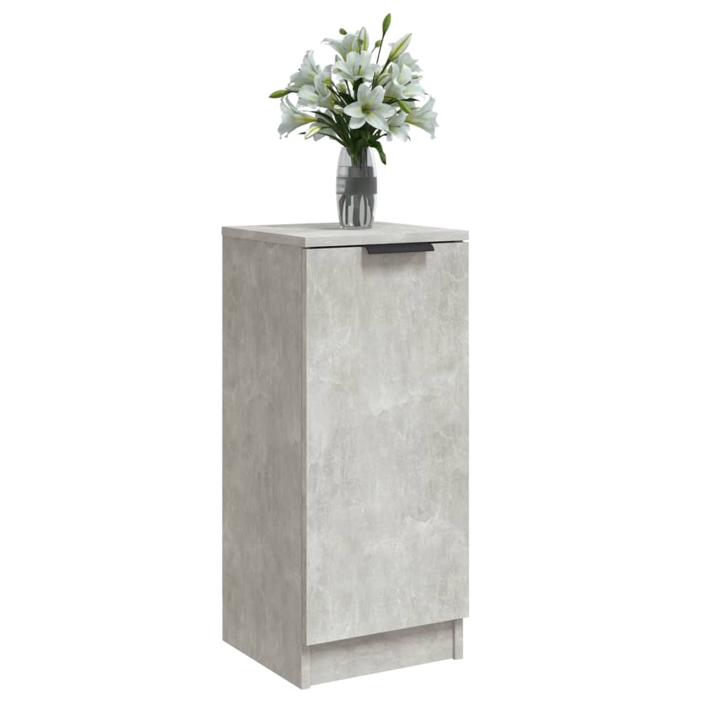 Skjenk betonggrå 30x30x70 cm konstruert tre