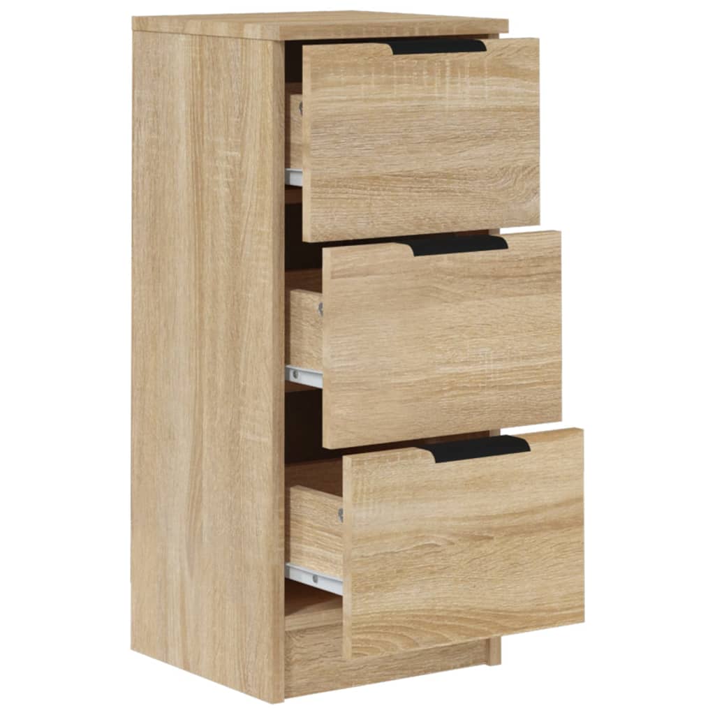 Skjenker 2 stk sonoma eik 30x30x70 cm konstruert tre