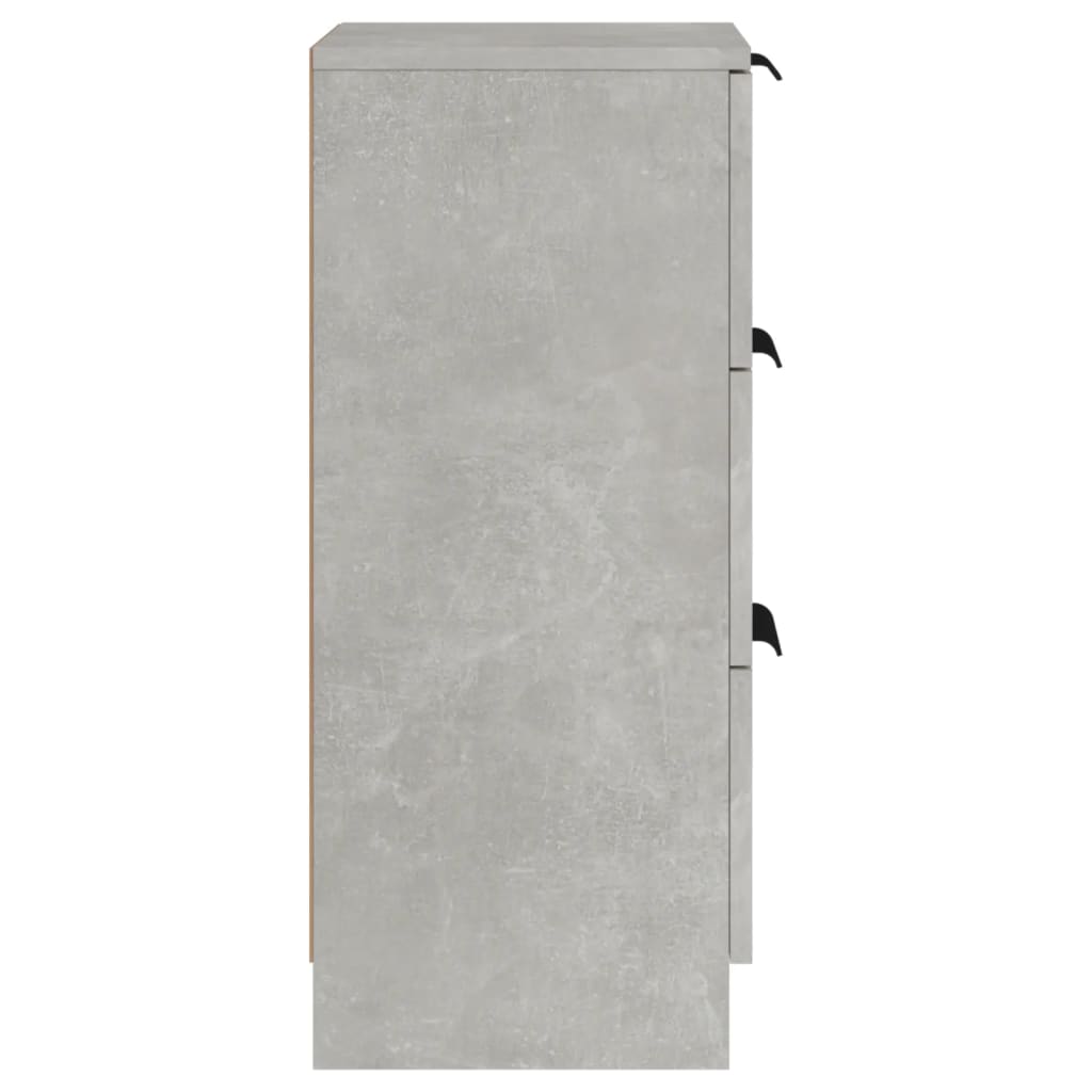Skjenker 2 stk betonggrå 30x30x70 cm konstruert tre