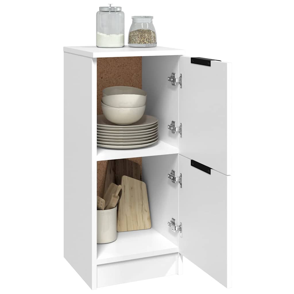 Skjenk hvit 30x30x70 cm konstruert tre