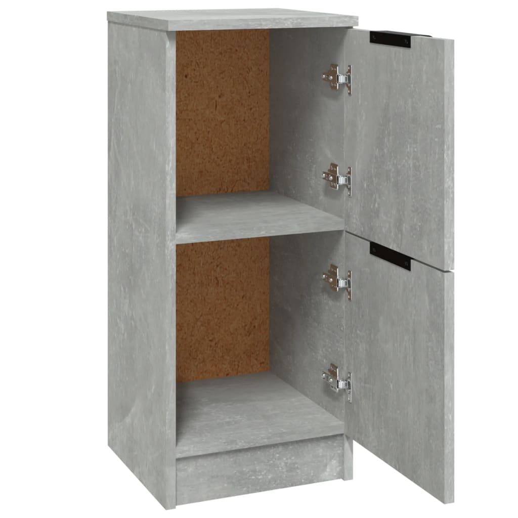 Skjenk betonggrå 30x30x70 cm konstruert tre